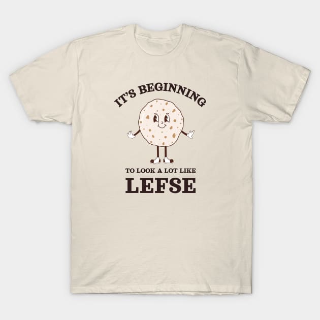 Lefse Christmas T-Shirt by Midnight Pixels